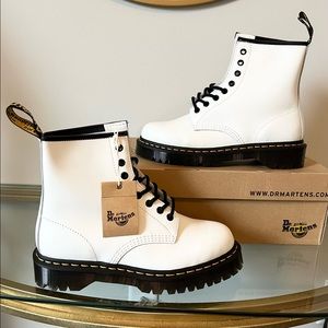 Dr. Martens 1460 Bex Smooth Leather Platform Boots Size 9